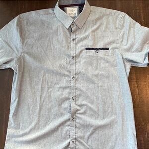 Craft & Flow Light Gray Button-Up Shirt - XL